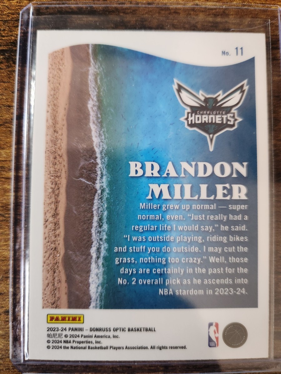 2023-24 Donruss Optic Brandon Miller Splash! Rookie RC #11