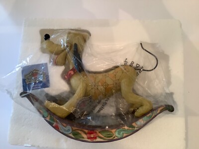 Jim Shore Faithful Friend Pluto Dog Rocking Horse Enesco Walt