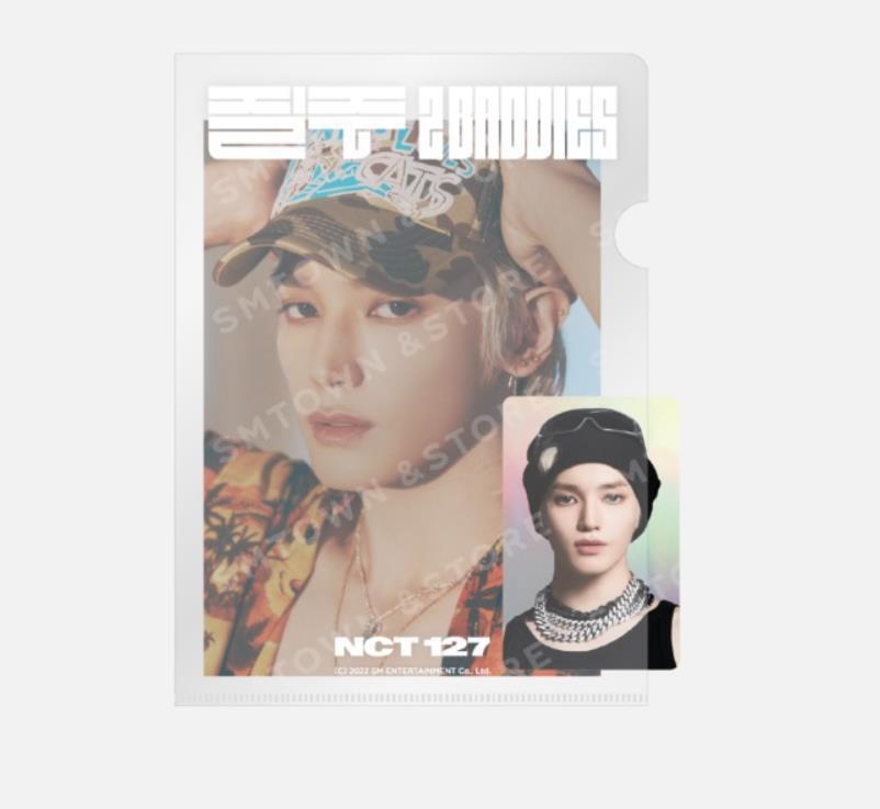NCT 127 2 Baddies SMTOWN OFFICIAL MD GOOD POSTCARD + HOLOGRAM