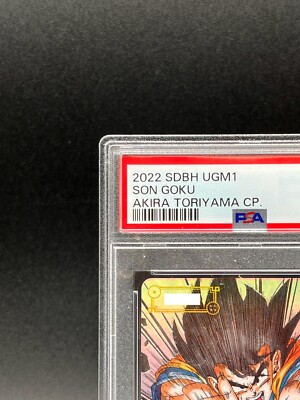 PSA 10 SDBH Son Goku UGM1-SEC4 Akira Toriyama Super Dragon Ball