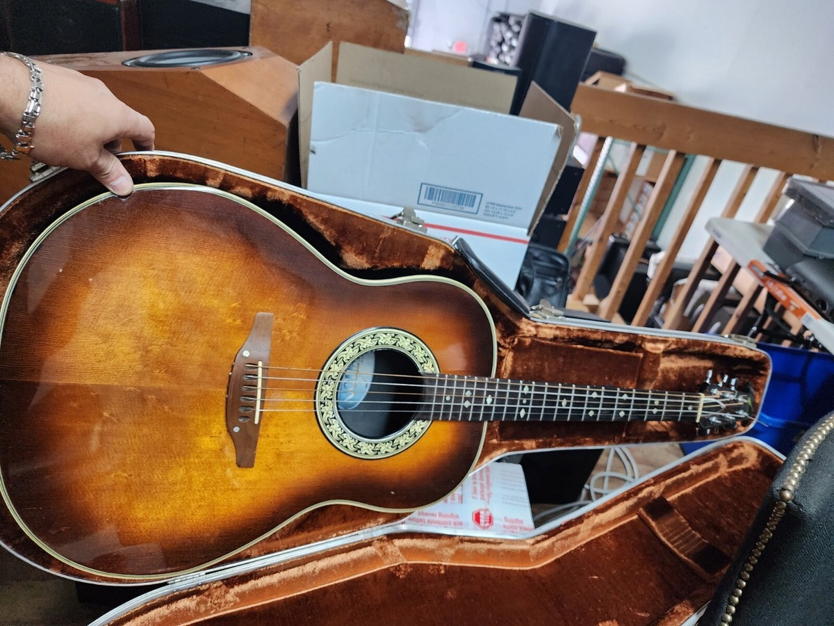 Ovation 1617 Legend 1979 Acoustic Guitar w/ OHSC 6 String Tobacco