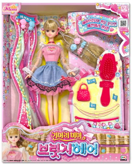 Mimi World long hair Mimi BRIDGE HAIR MIMI Korean Barbie Doll