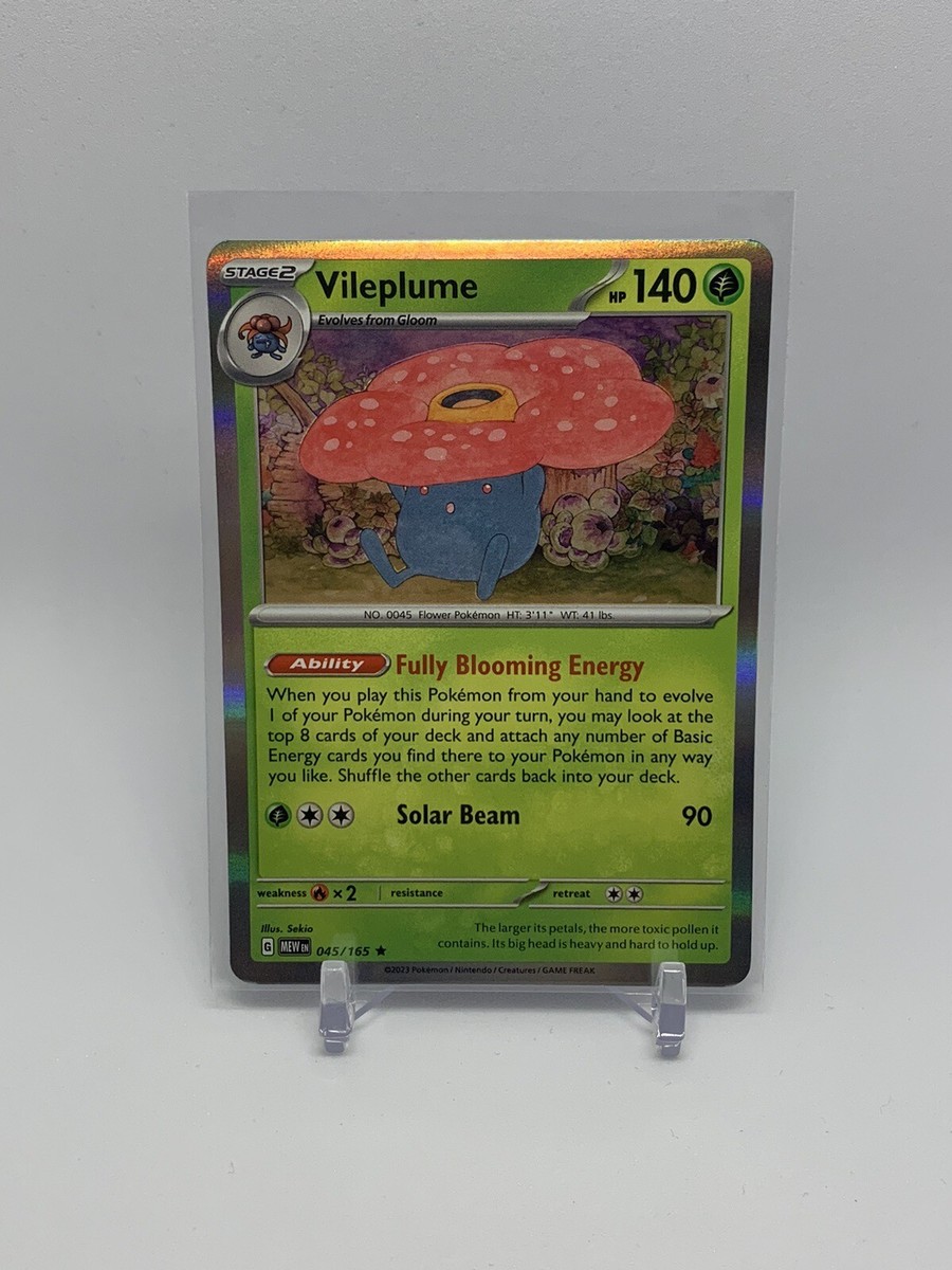 Pokemon VILEPLUME 045/165 - Pokemon 151 - RARE HOLO - - MINT | eBay