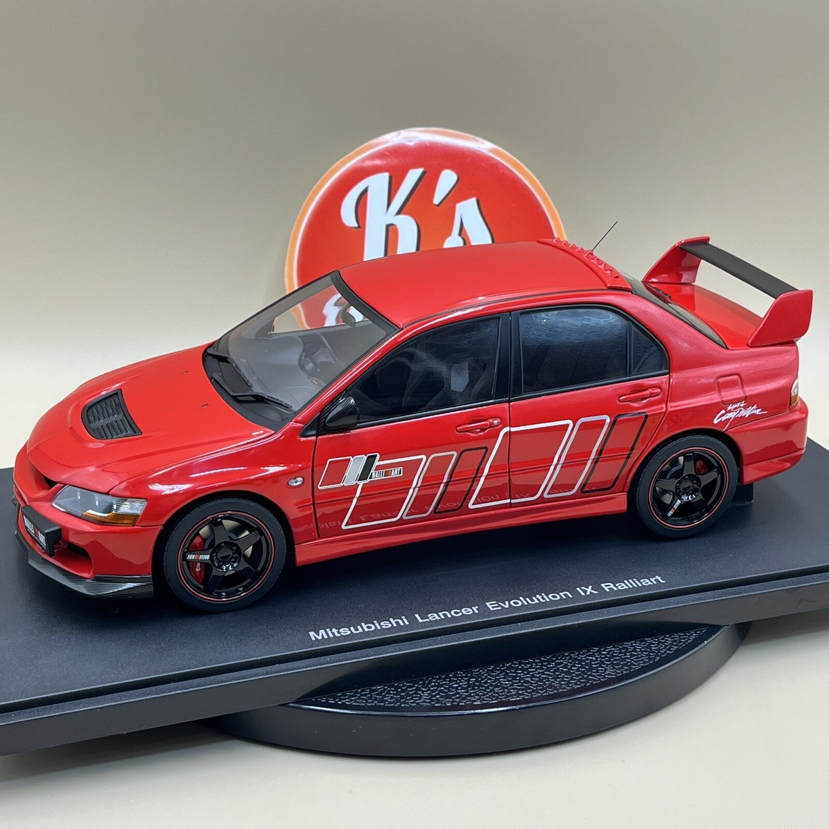 AUTOart 1/18 Mitsubishi Lancer Evolution IX 9 RALLIART Red Diecast