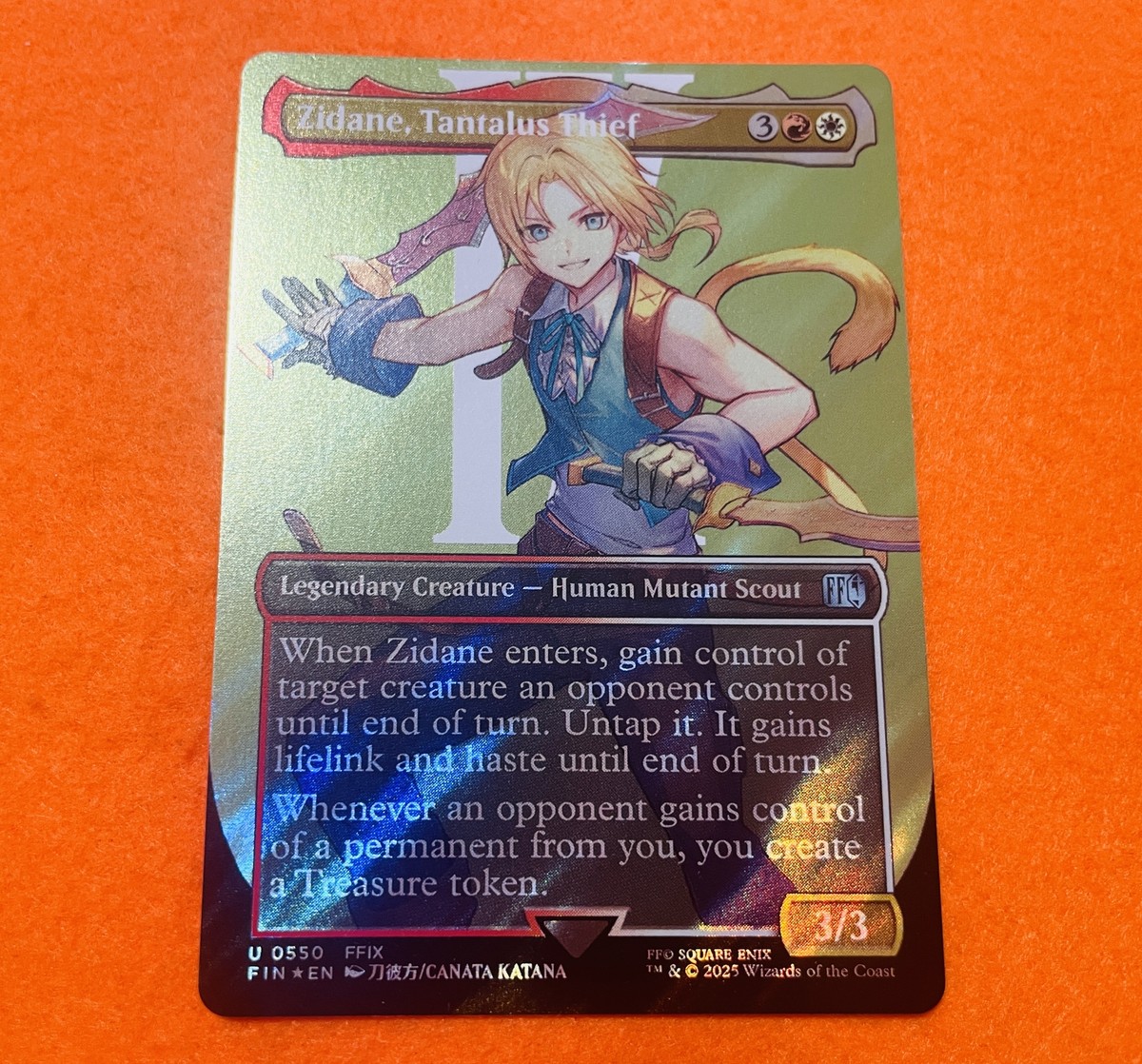 Surge Foil] Zidane, Tantalus Thief Full Art MTG Final Fantasy FIN