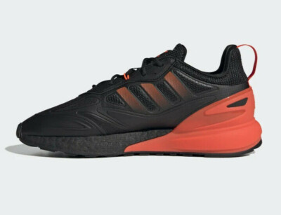 NEW Adidas Originals ZX 2K Boost 2.0 Shoes GZ7735 Black Orange Men