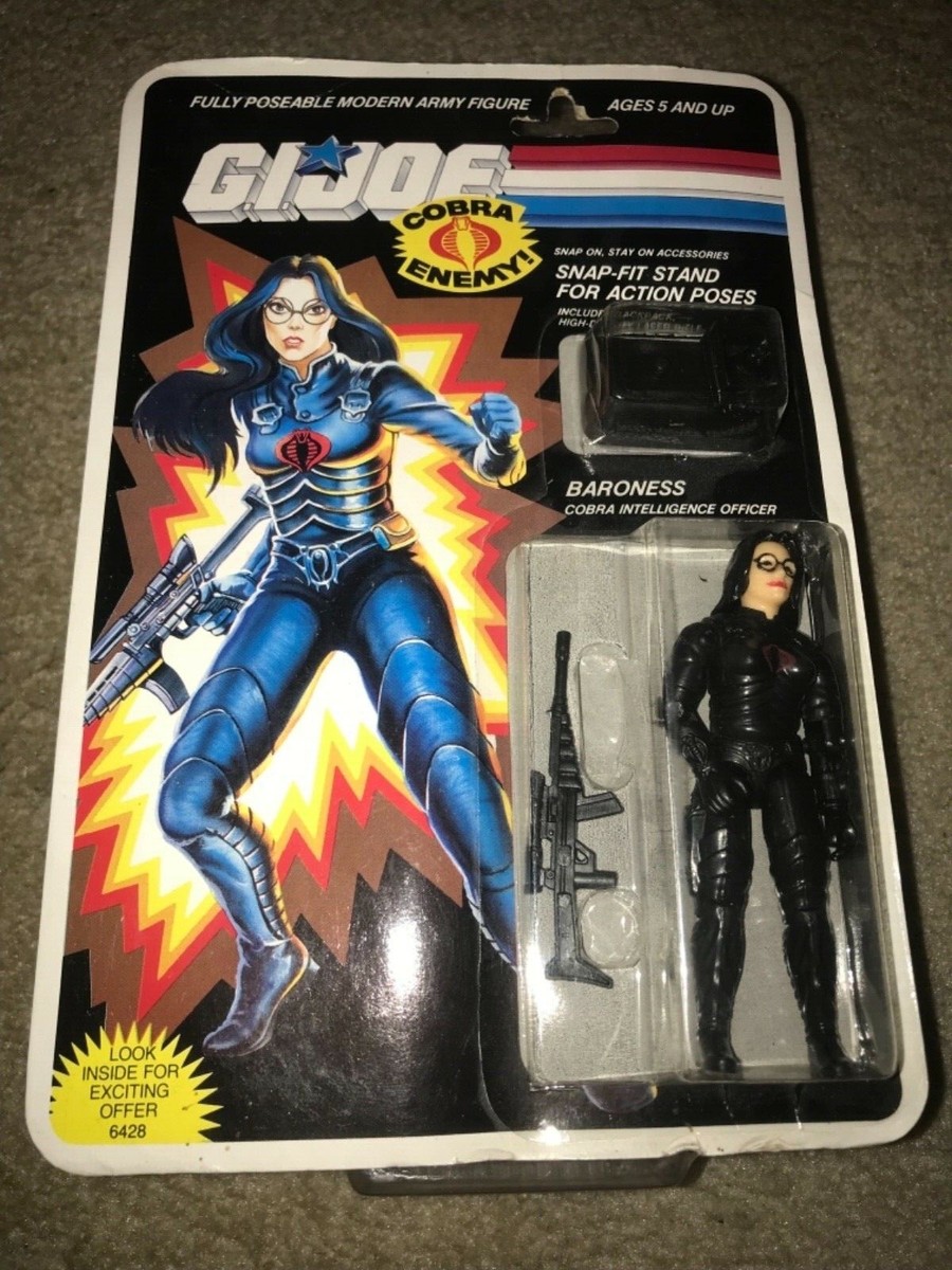 Vintage Rare Funskool India GI Joe 11 Back Wave 1 Baroness Moc