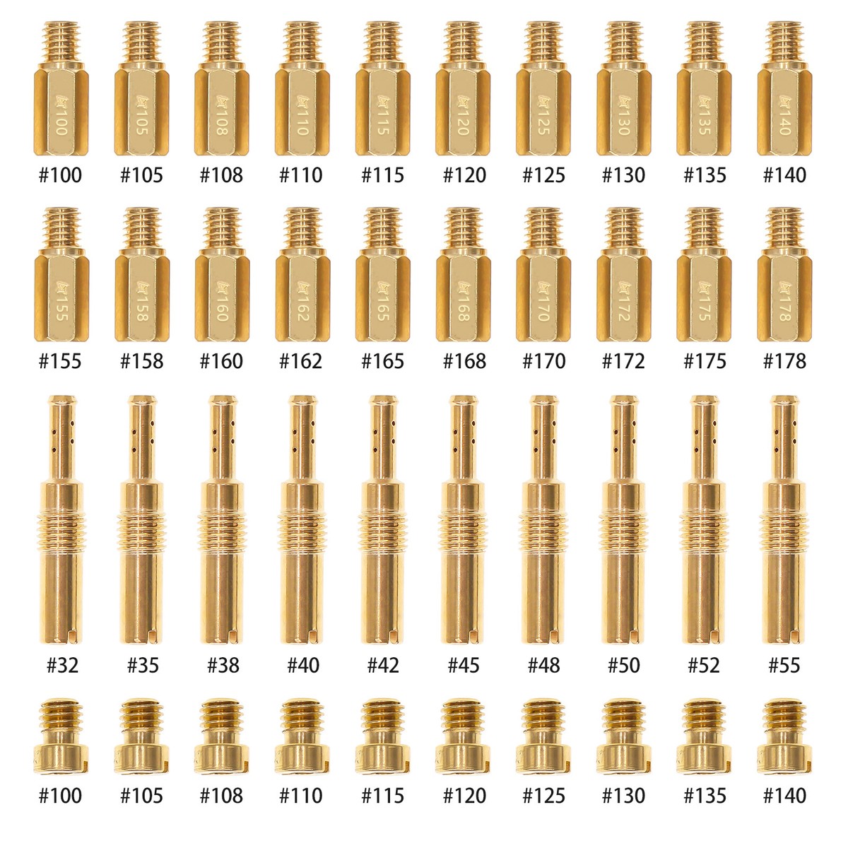 40Pcs Carburetor Jet Kit for PWK Keihin OKO CVK KOSO Crab,Pilot
