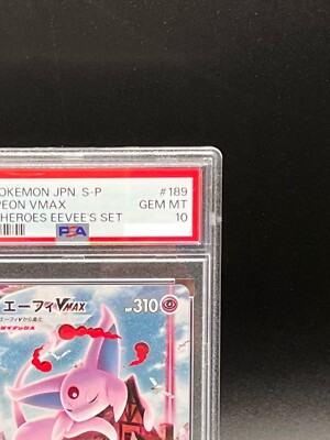PSA 10 Espeon VMAX 189/S-P Eevee Heroes Set Promo Pokemon Card
