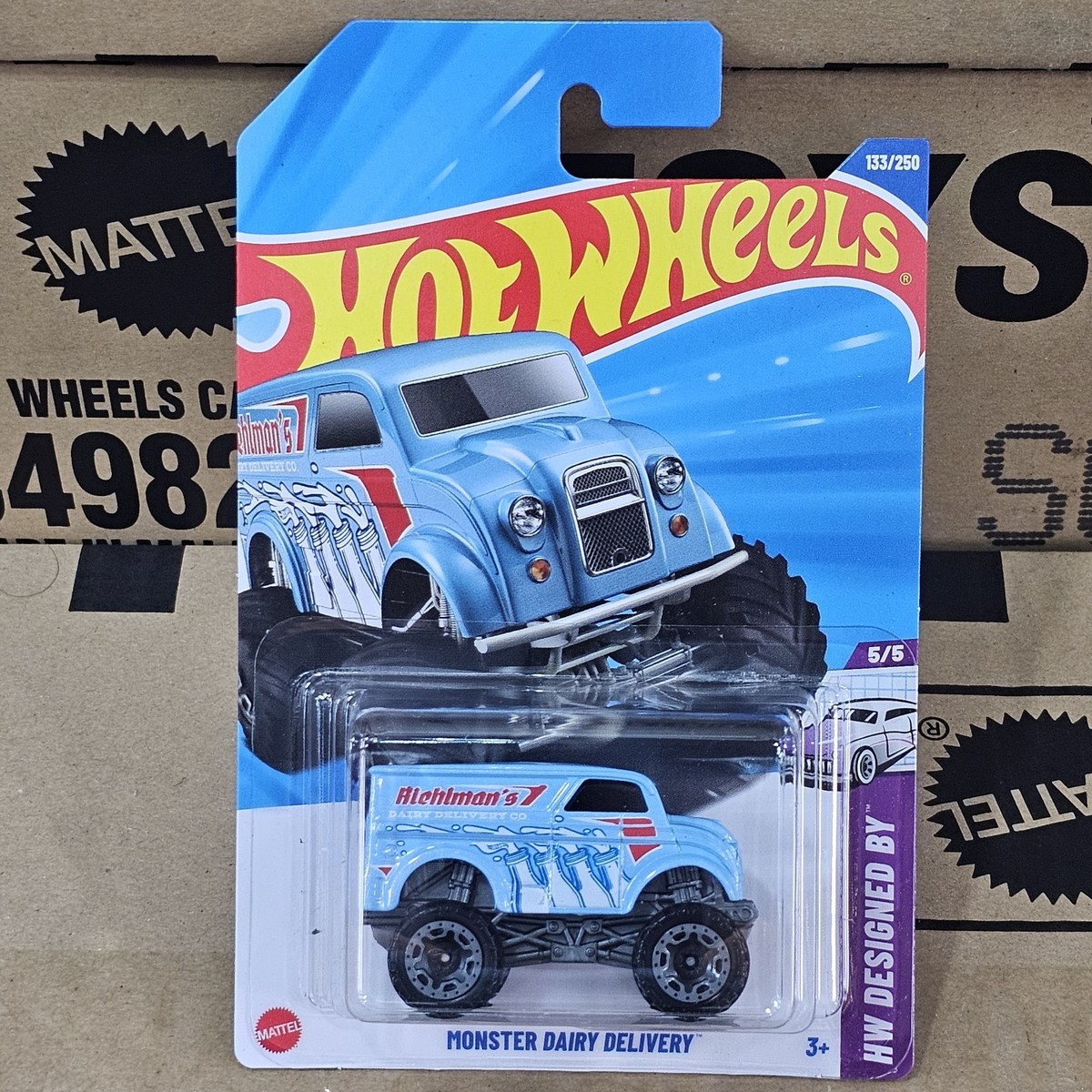 2025 HOT WHEELS MAINLINE CASE L MONSTER DAIRY DELIVERY SERIES HW