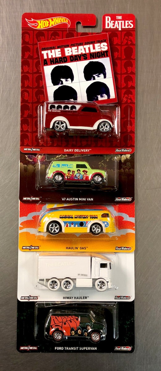 HOT WHEELS 2016 BEATLES ( SET OF 5 ) POP CULTURE ALBUM COVERS CARS