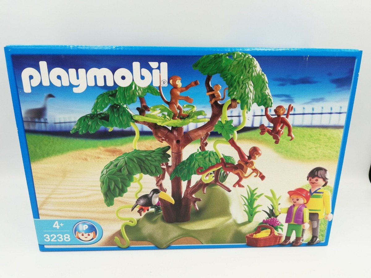 Playmobil 3238: Zoo Monkeys Climbing Tree - Hard To Find New
