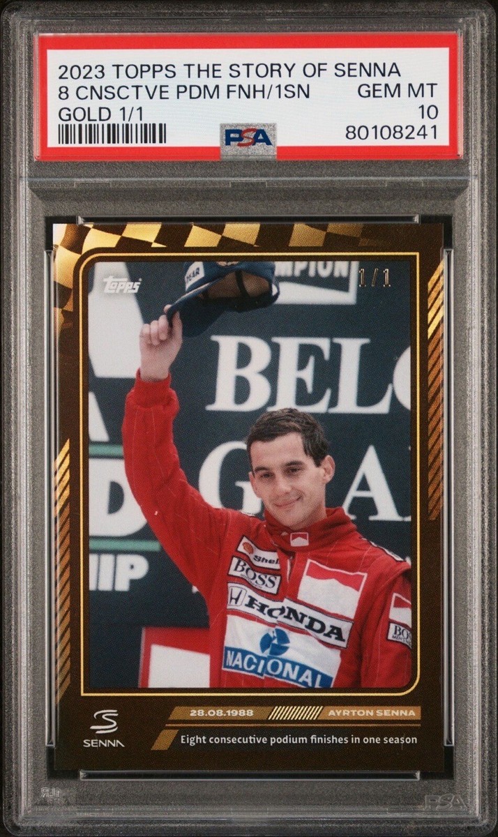 1/1 Topps Story Of Senna Aryton Senna PSA 10 #21 Formula 1 F1 1 Of