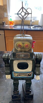 ALPS TELEVISION SPACEMAN ROBOT MADE IN JAPAN 1950's WORKING | eBay