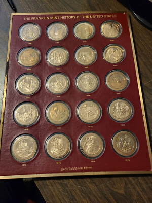 The Franklin Mint History of the United States - Solid Brass 200