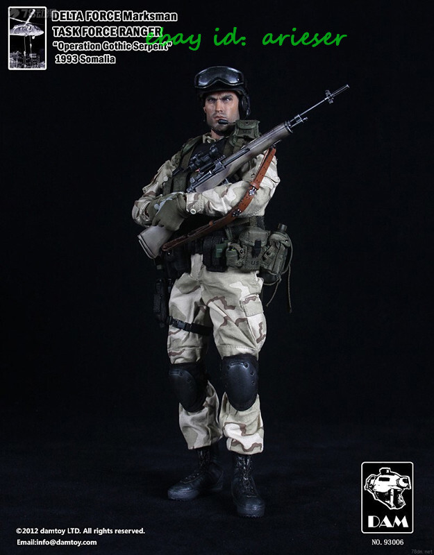 Damtoys Task Force Ranger 93001-93006 Black Hawk Down 1/6 Action