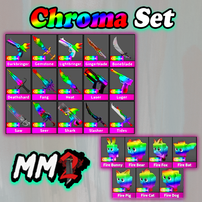 Roblox MM2 Murder Mystery 2 ✨Chroma Set✨ | Godly Chroma Bundles