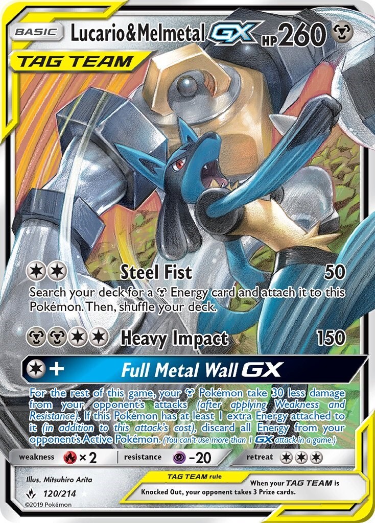 Lucario & Melmetal GX 120/214 Sm-Unbroken Bonds for sale | eBay