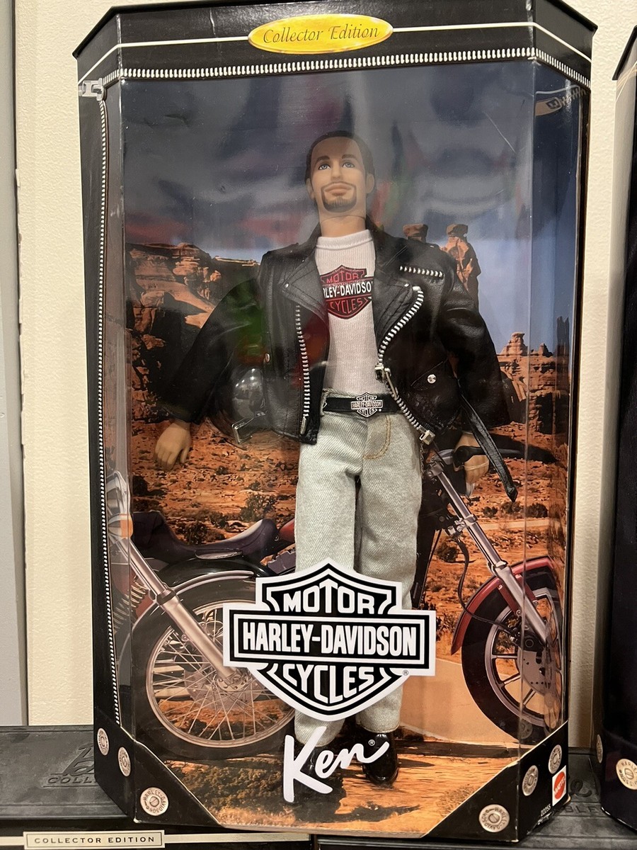 HARLEY DAVIDSON BARBIE DOLL SET OF 9 KEN BIKER COLLECTOR BLONDE