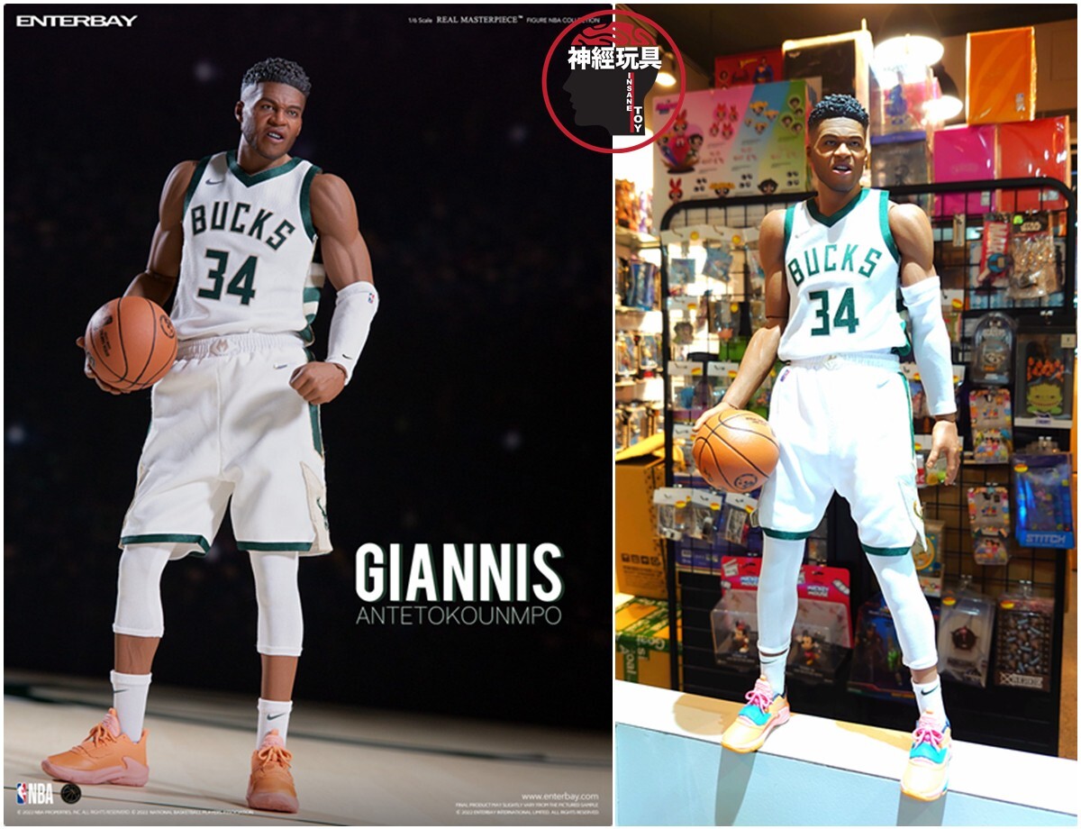 ENTERBAY NBA GIANNIS ANTETOKOUNMPO 1/6 ACTION FIGURE BUCKS EDITION
