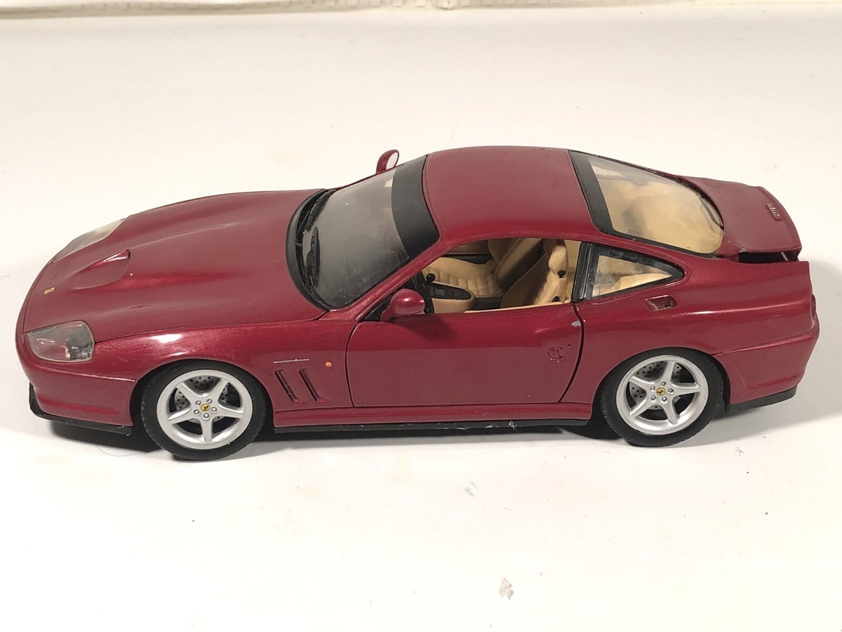 HotWheels Ferrari 550 Maranello Burgundy Red 1:18 Scle Diecast