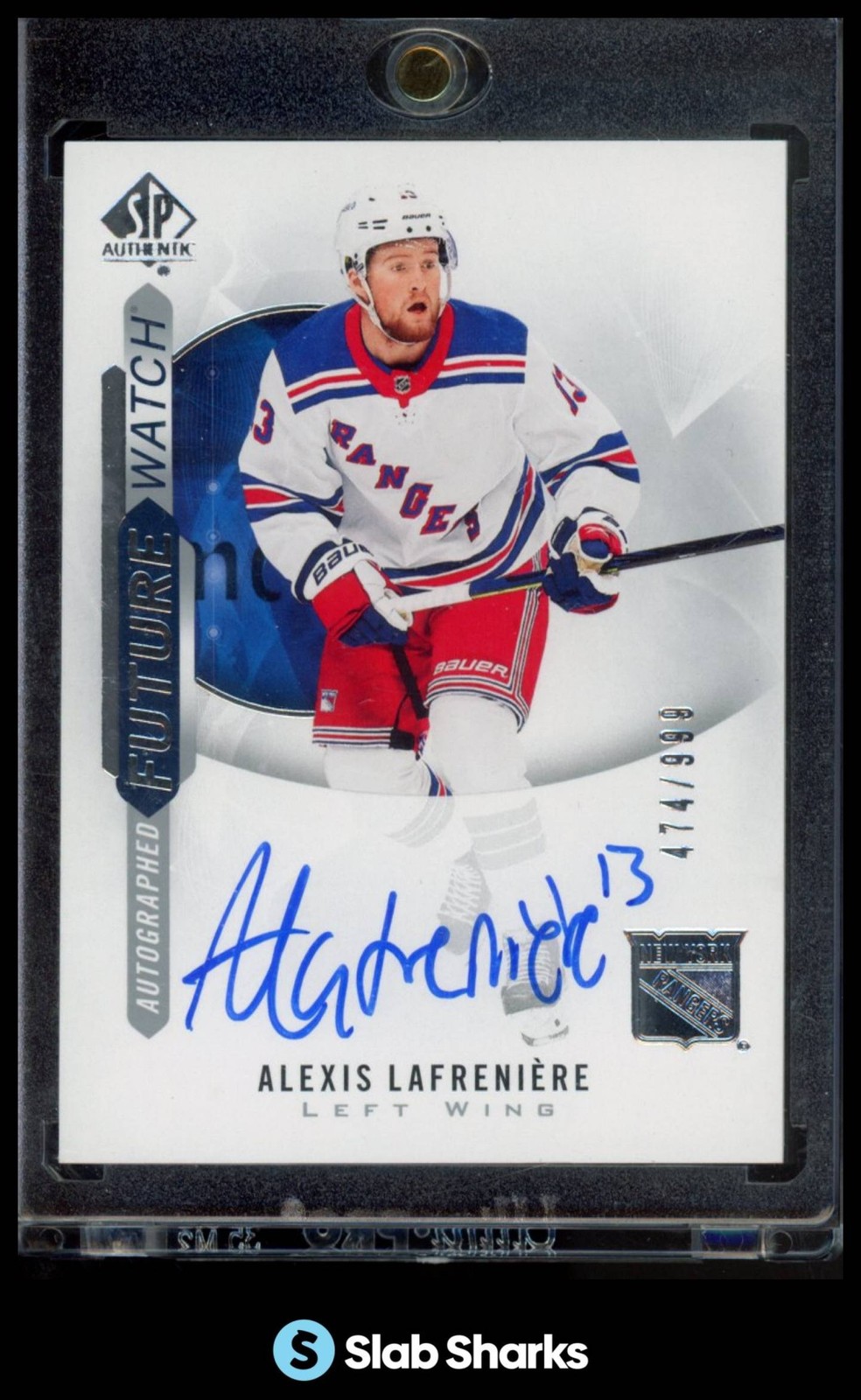 Alexis Lafreniere 2020 SP Authentic #148 Future Watch Auto /999