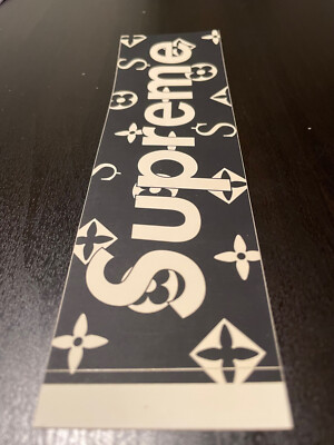 Supreme Louis Vuitton Box Logo Sticker 2000 Black Rare | eBay