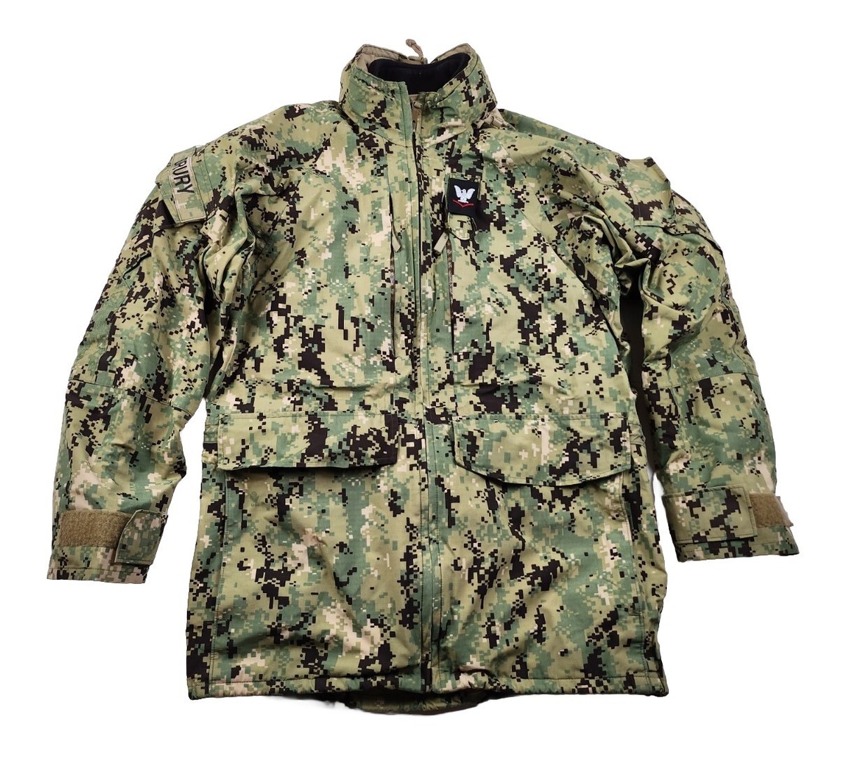 US Navy NWU Type III Working Uniform Parka Wet/Cold Weather Jacket