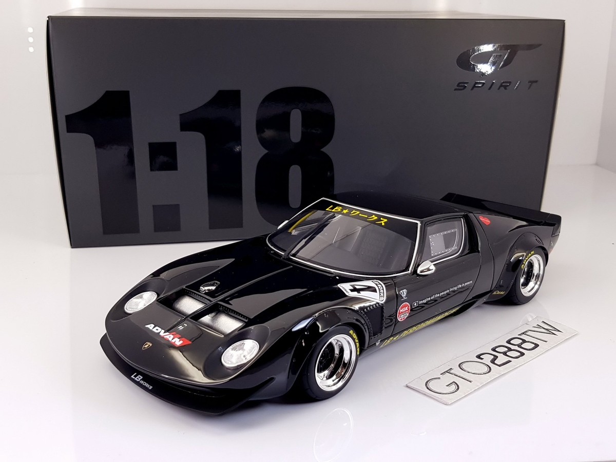 GT Spirit 1:18 scale Liberty Walk LB Works Lamborghini Miura(Black