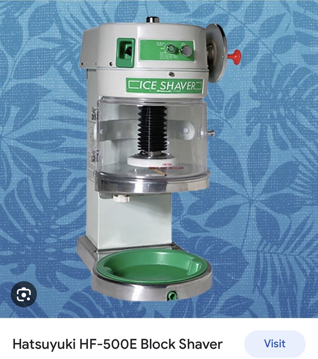 Hatsuyuki HF-500E Block Ice Shaver for sale online | eBay