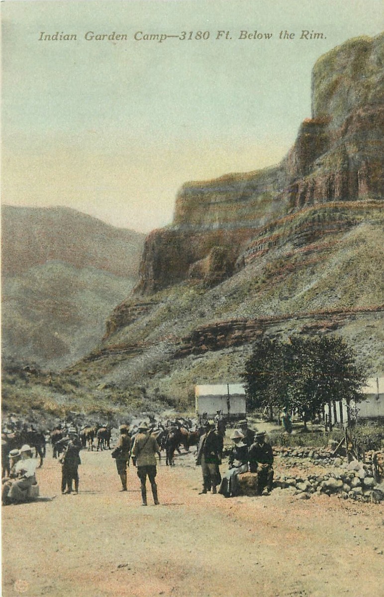 Grand Canyon Arizona C-1910 Indian Garden Camp C-1910 Verkamp