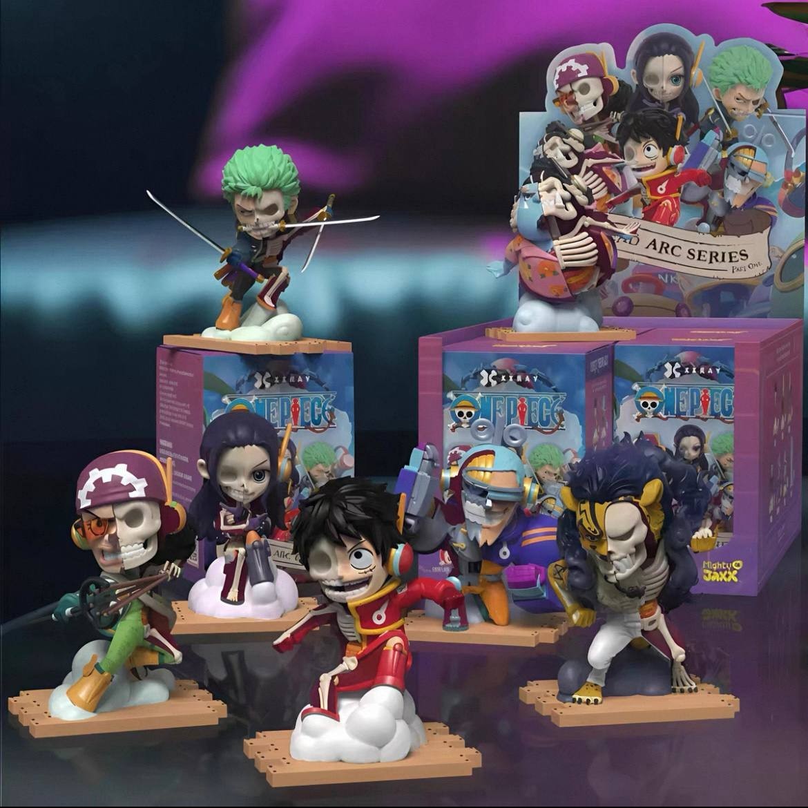 One Piece Mighty Jaxx X-Ray Egghead Arc Figure Set 7pcs incl