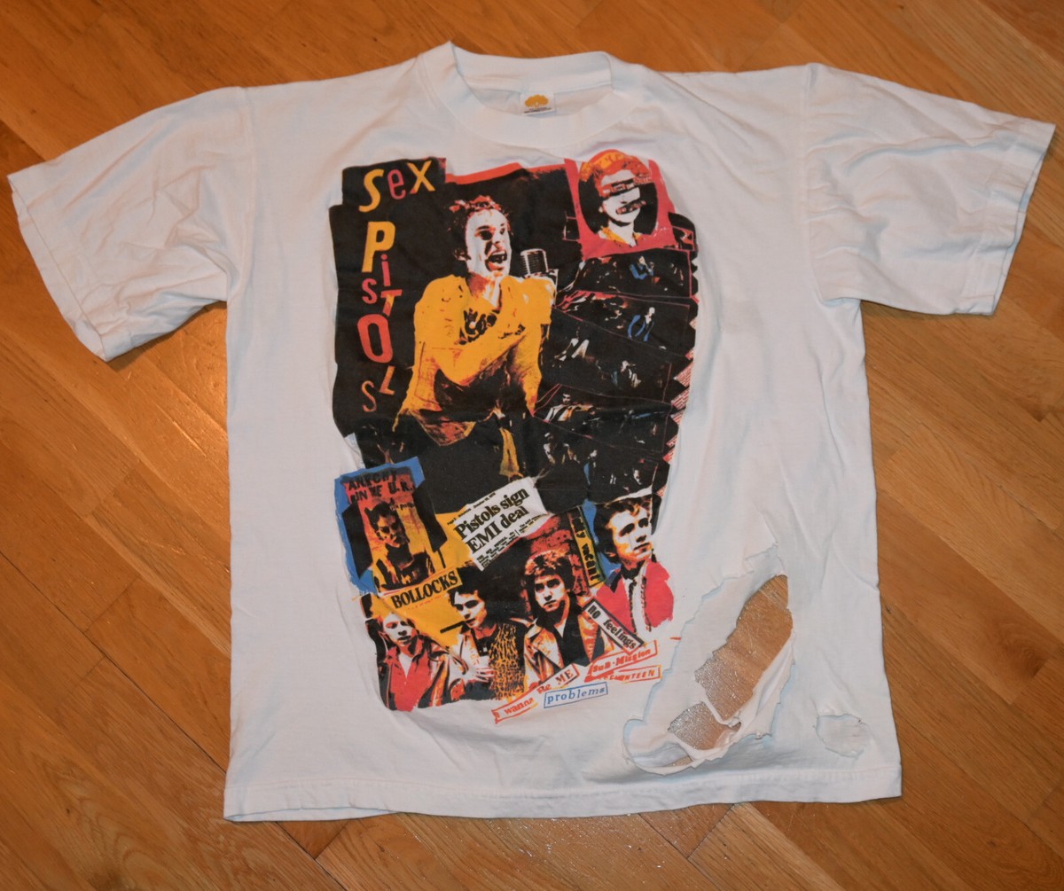 1980's SEX PISTOLS* rare vtg punk-rock concert tee shirt (XL) 70s