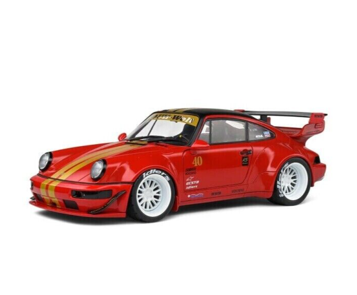 1/18 Porsche 911 (964) RWB Rauh-Welt Sakura 2021 Red Diecast By