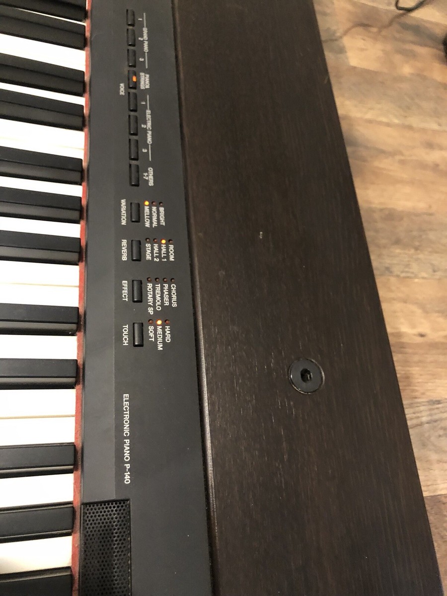 Yamaha P-140 88-Key Weighted Electric Piano Wood Grain | eBay