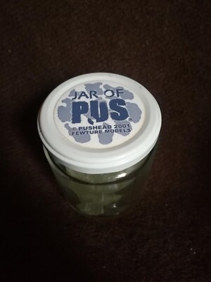 JAR OF PUS Liquid Pus PUSHEAD 2001 FEWTURE MODELS skull figure
