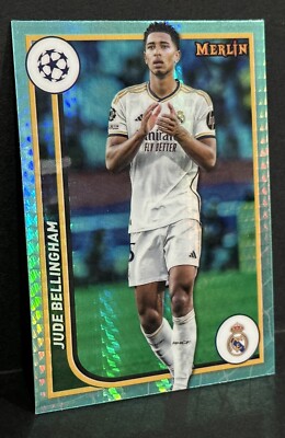 2023-24 Topps Merlin UEFA Club Competitions Jude Bellingham Aqua