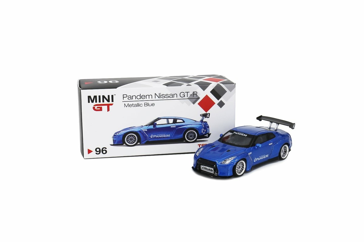 MINI GT 96 Pandem Nissan GTR Metaric Blue Japan Edition MINIGT | eBay