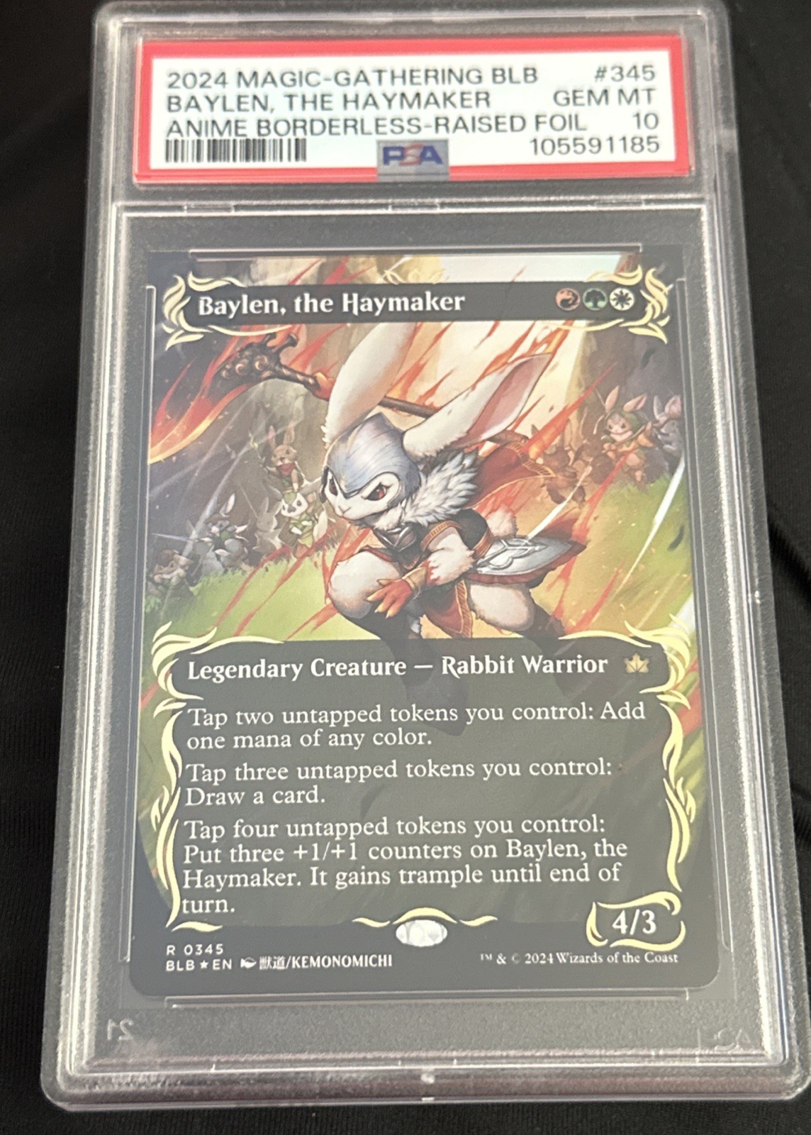 PSA10 狩り手、ベイレン レイズドFoil 英語版 MTG BLB PSA10 狩り手
