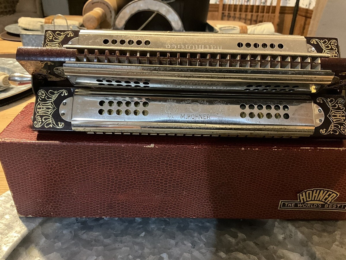 HOHNER Germany 4 Side HARMONICA Tremolo W/ Box | eBay