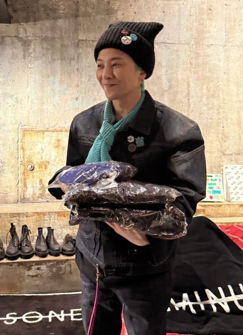 Official G-DRAGON BLACK Knit Cap Hat BIGBANG GD Übermensch | eBay