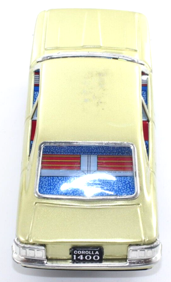 Vintage Burikiya Toyota Corolla 1400 Hi-Deluxe Friction Tin Toy