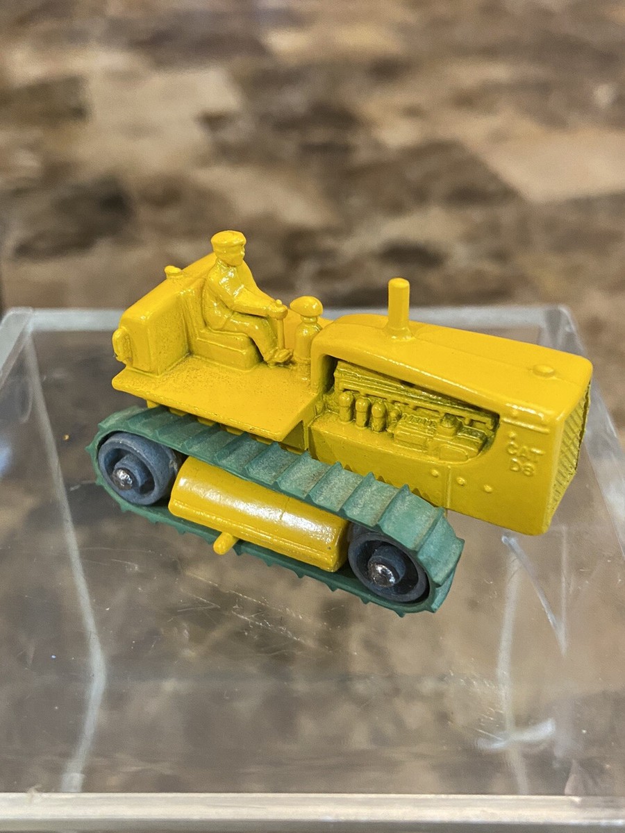 VINTAGE MATCHBOX LESNEY, MOKO No. 8, CATERPILLAR BULLDOZER NEAR