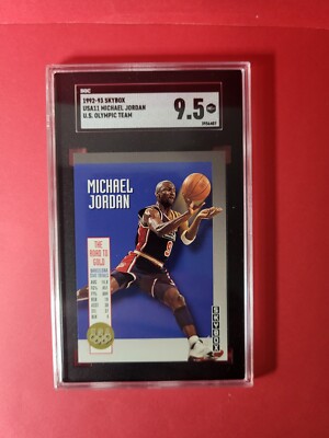 1992-93 Skybox #USA11 Michael Jordan US Olympic Team SGC 9.5 Mint
