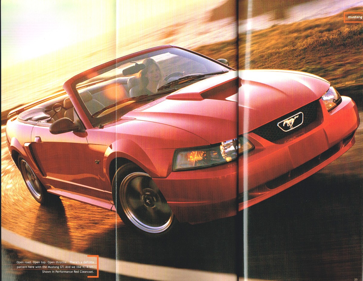 2001 Ford MUSTANG / FOCUS / ZX-2 Sales Brochure / Catalog w/Color