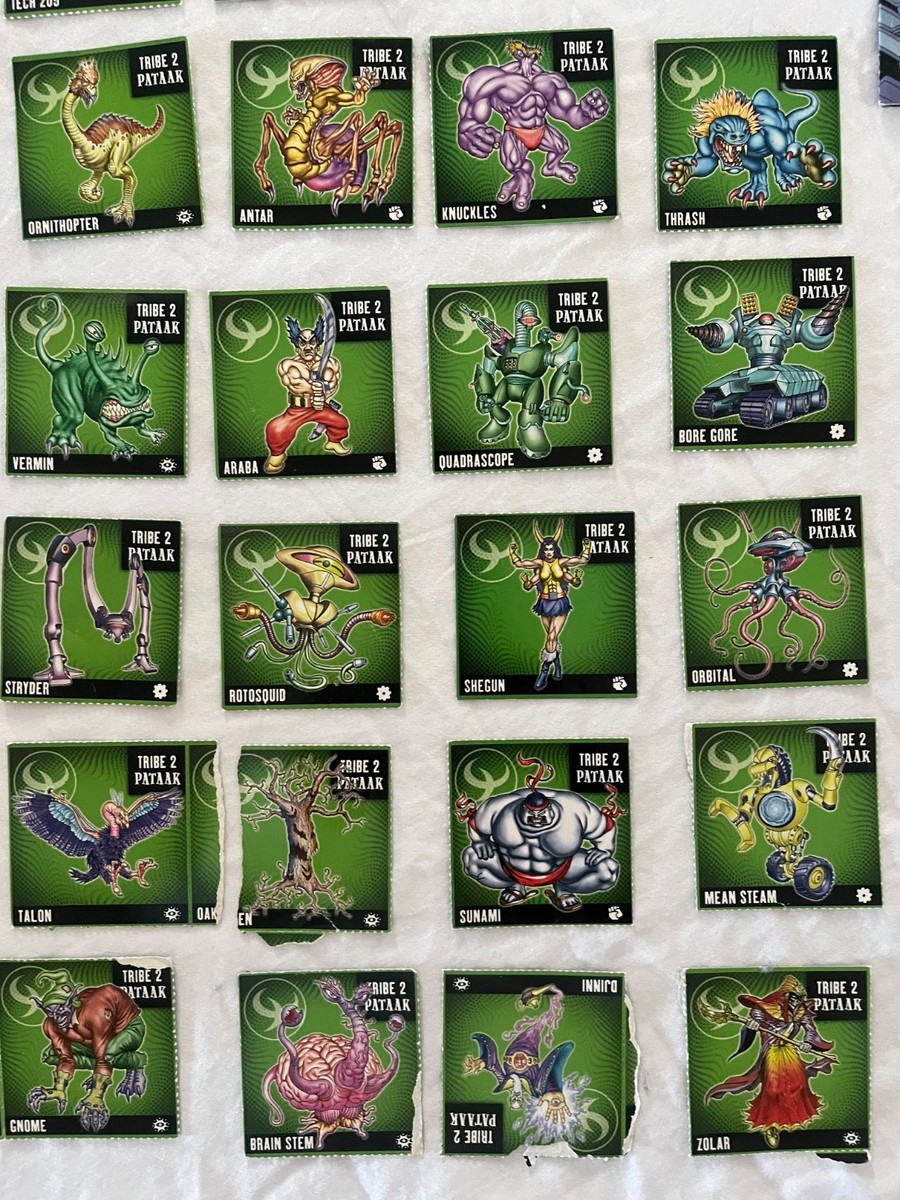 SKANNERZ: 83 MONSTER CARDS-Tribe 1 & 2; Two Comics & Instructions