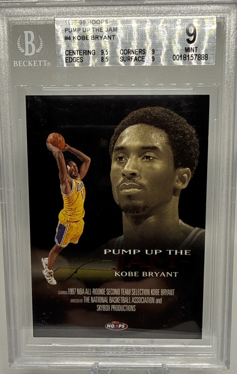 Kobe Bryant 1998 NBA Hoops Pump Up The Jam Basketball Card #4