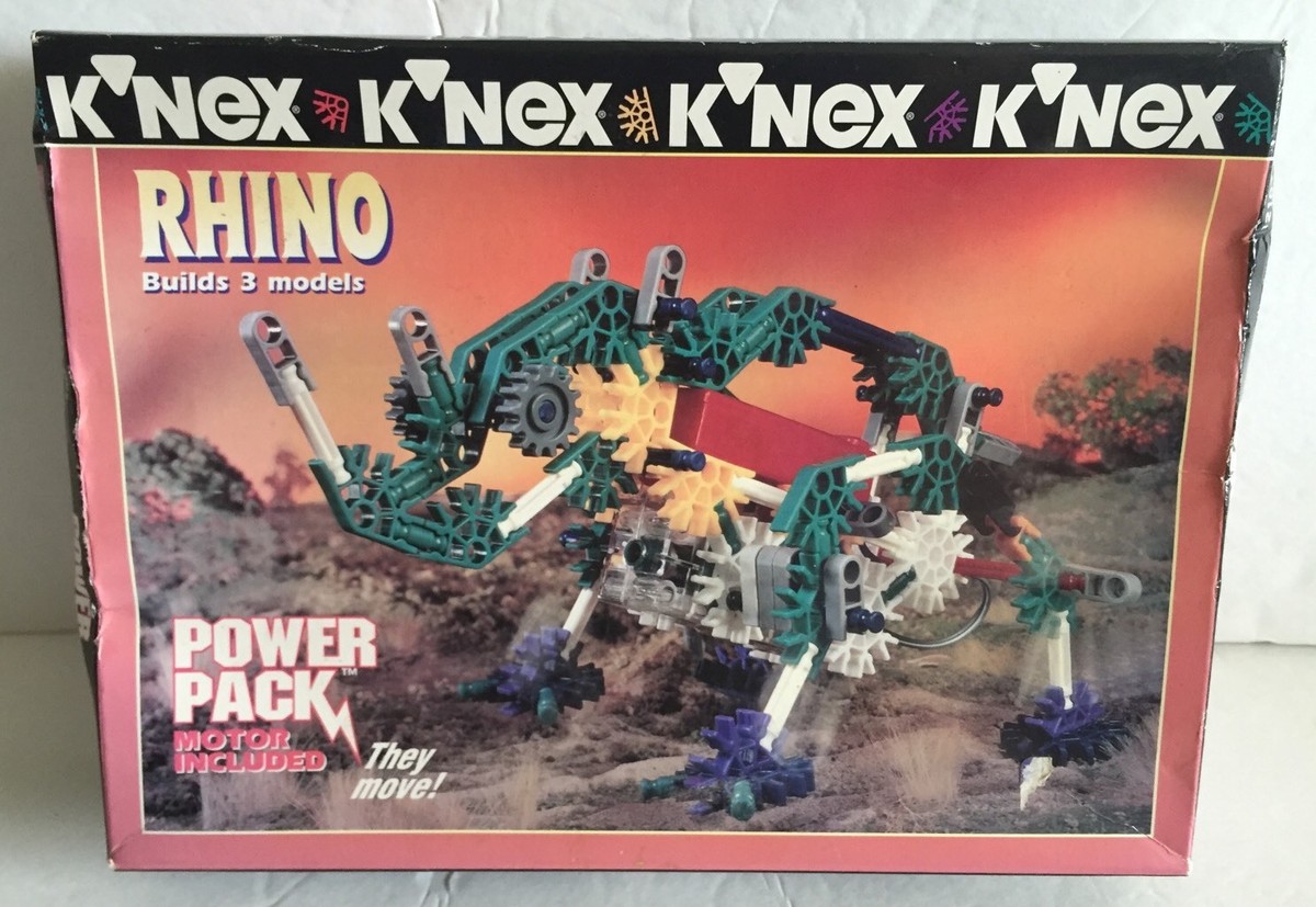 VTG OLD K'NEX KNEX RHINO POWER PACK MOTOR INCLUDED SET 12107