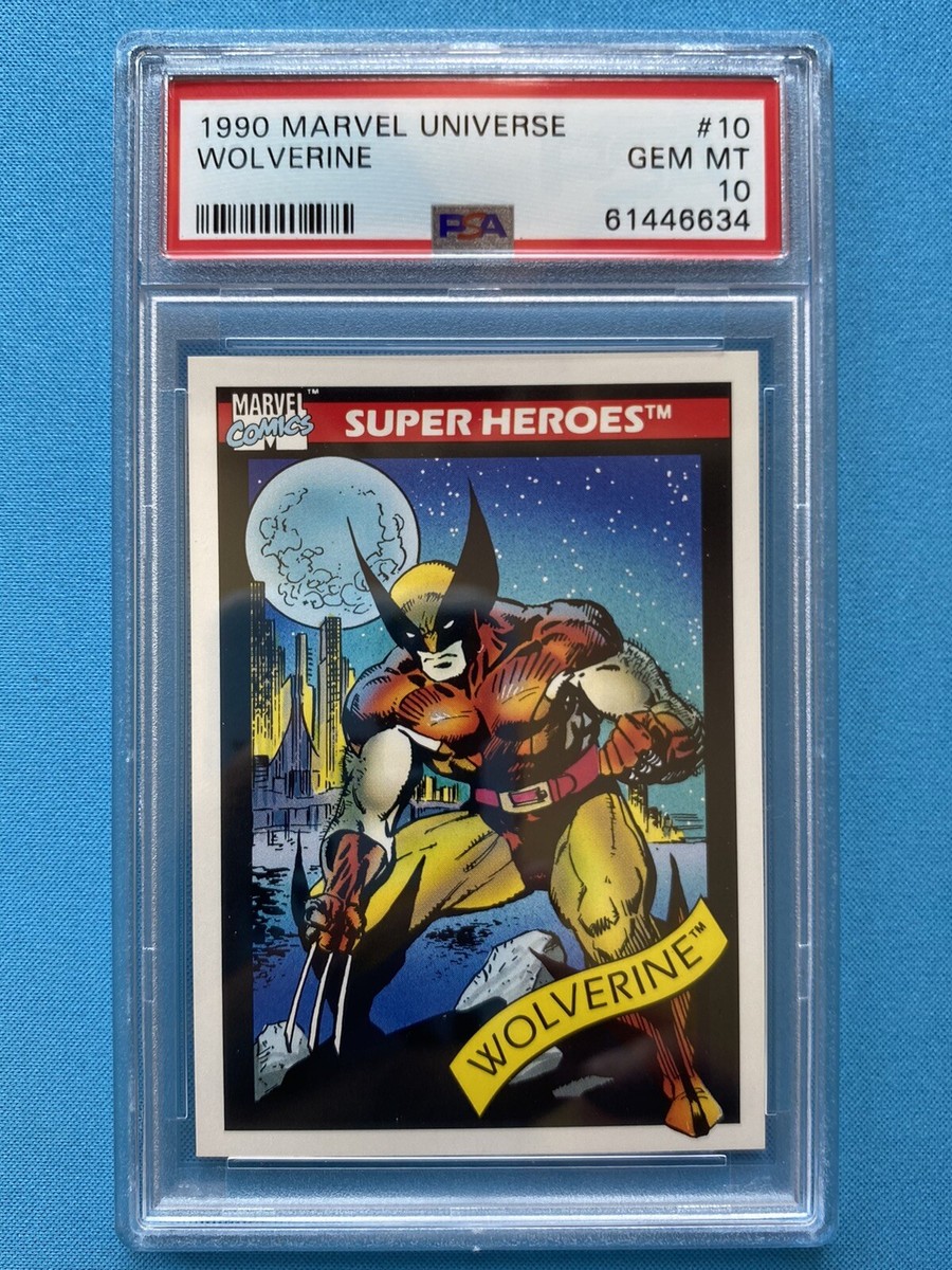 Wolverine #10 Impel 1990 Marvel Universe Series 1 graded card PSA