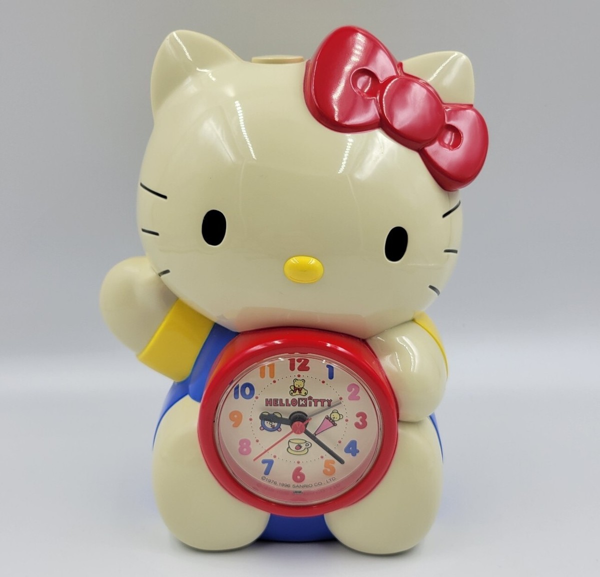 1990s Hello Kitty Talking Alarm Clock RARE Vintage 1996 Sanrio